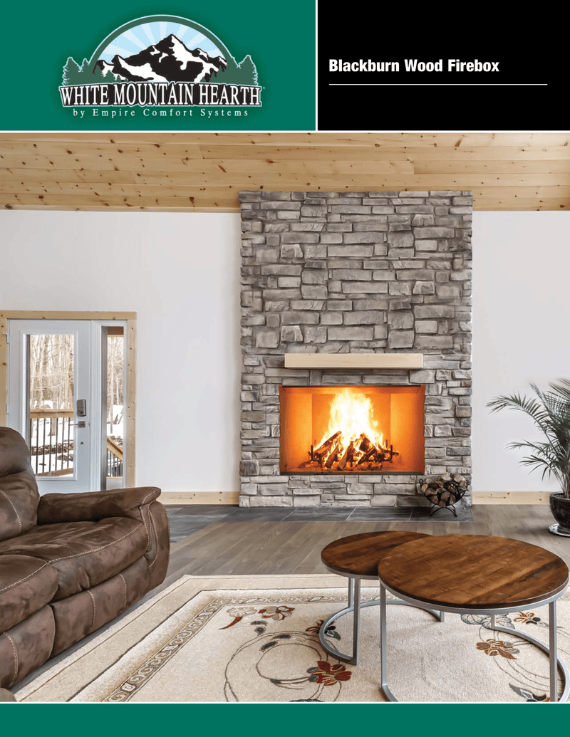 Empire 36-Inch by 30-inch Wood Fireplace Blackburn