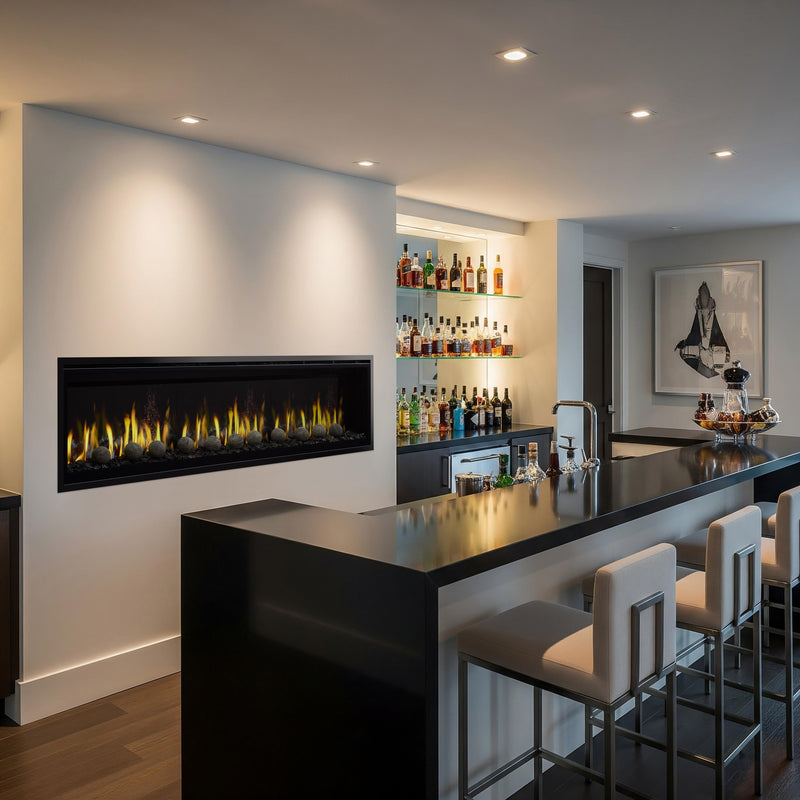 SimpliFire Allusion Edge Built In Linear Electric Fireplace