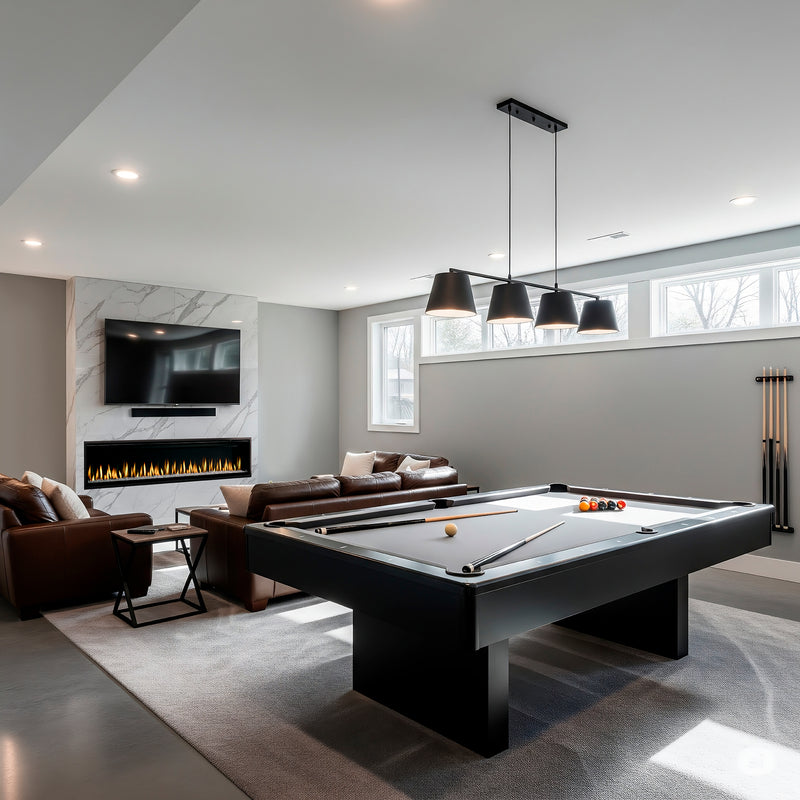 SimpliFire Allusion Edge Built In Linear Electric Fireplace