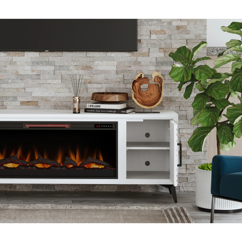 realcozy 78" Malibu Fireplace TV Stand