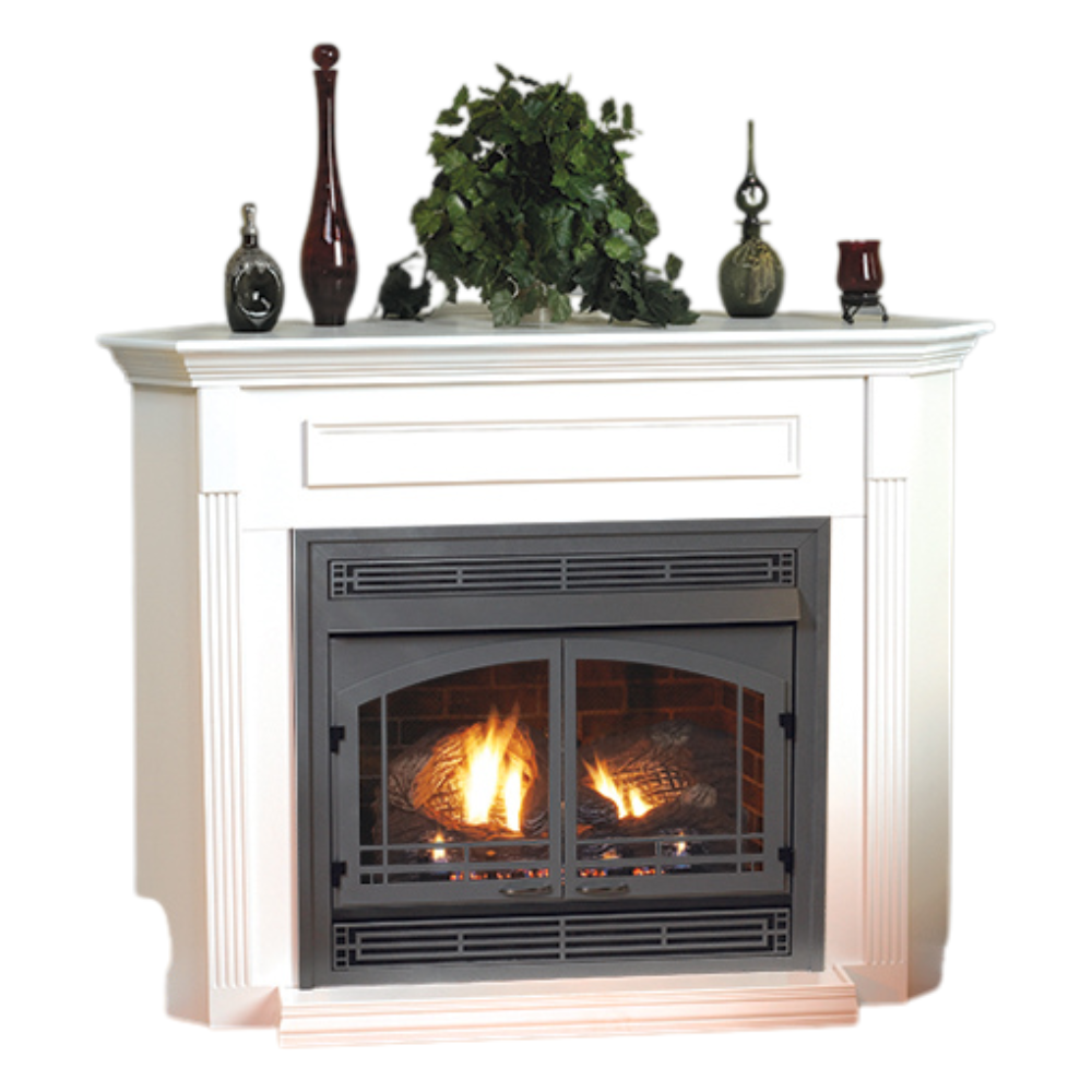 Empire Vail 26" Special Edition Vent Free Gas Fireplace with White Mantel