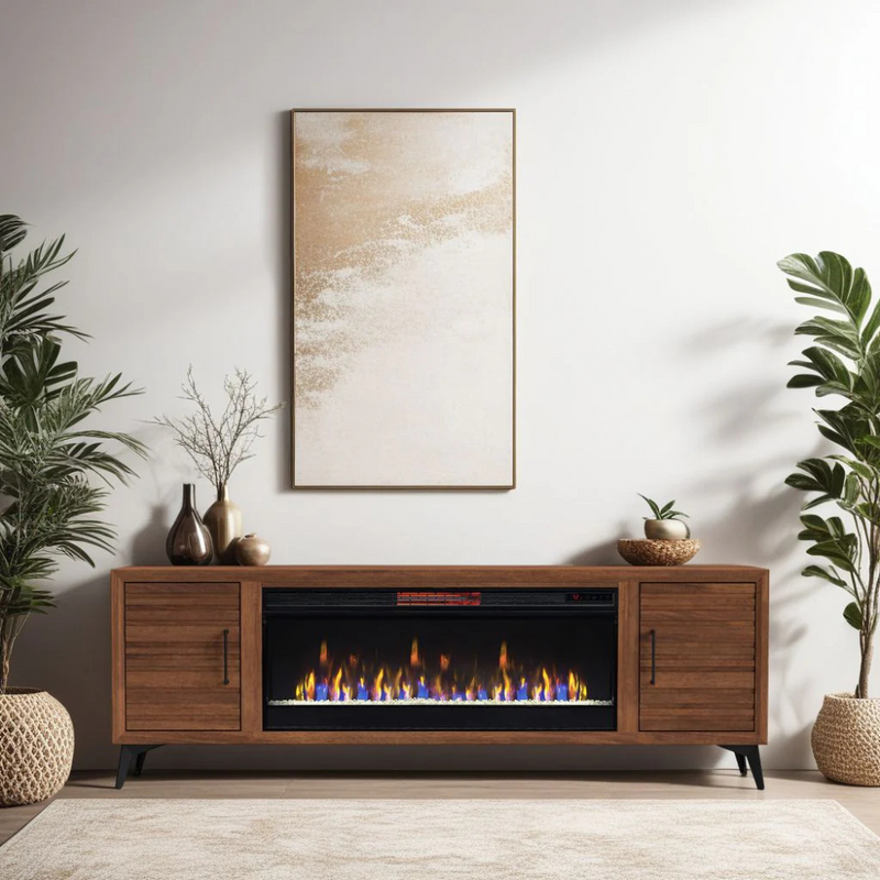 realcozy 78" Malibu Fireplace TV Stand