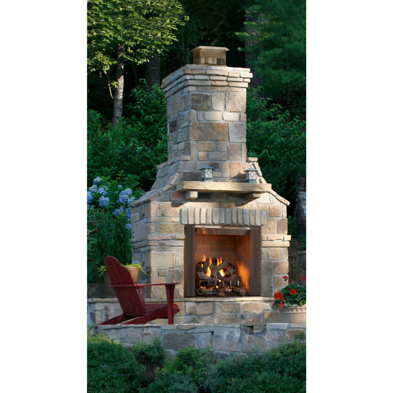 Majestic Castlewood Outdoor Wood Burning Fireplace