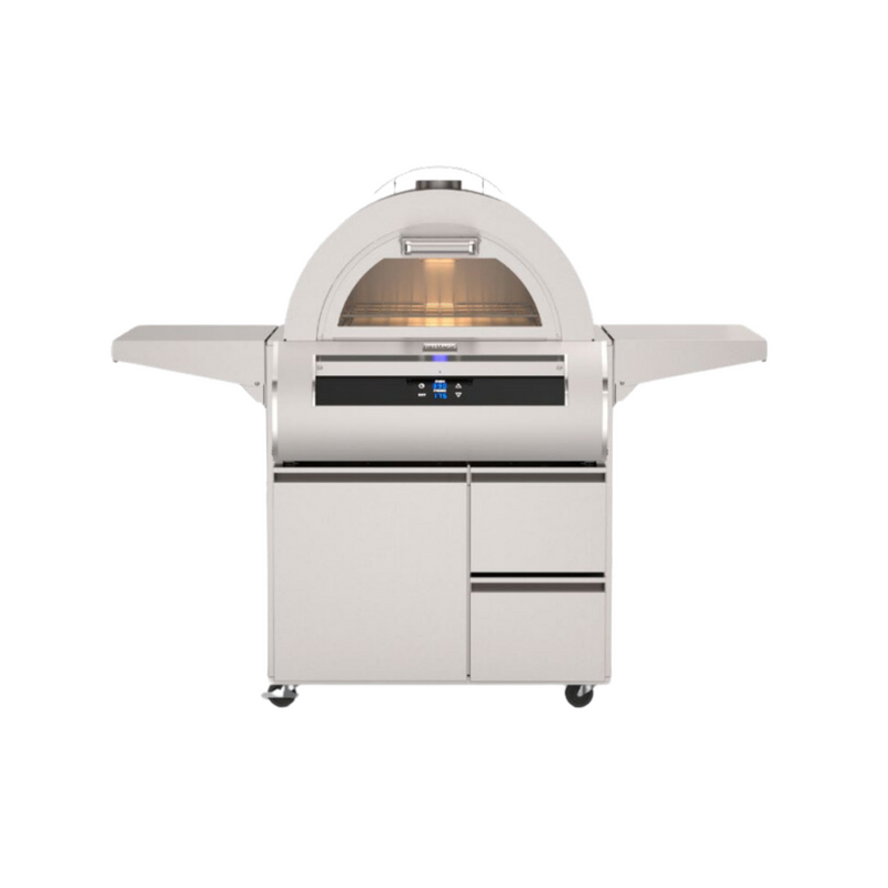 Fire Magic 30" Echelon Freestanding Gas Pizza Oven with Black Touchscreen Glass Controls