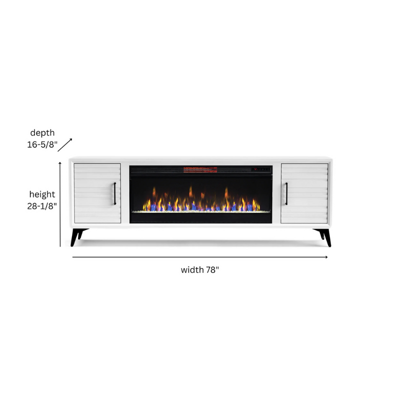 realcozy 78" Malibu Fireplace TV Stand