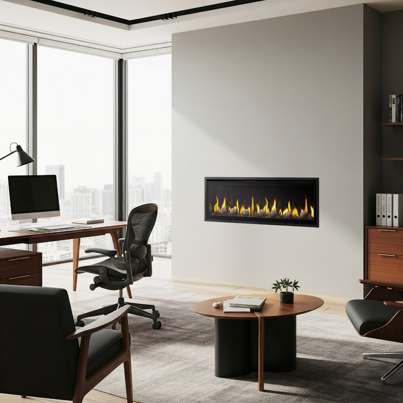 SimpliFire Allusion Edge Built In Linear Electric Fireplace