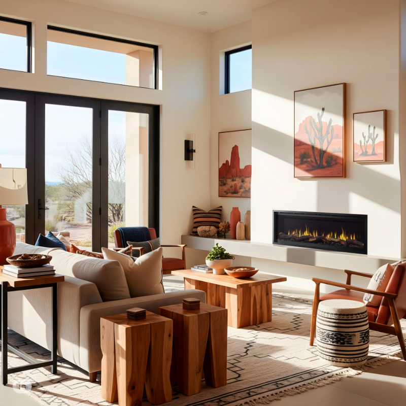 SimpliFire Allusion Edge Built In Linear Electric Fireplace