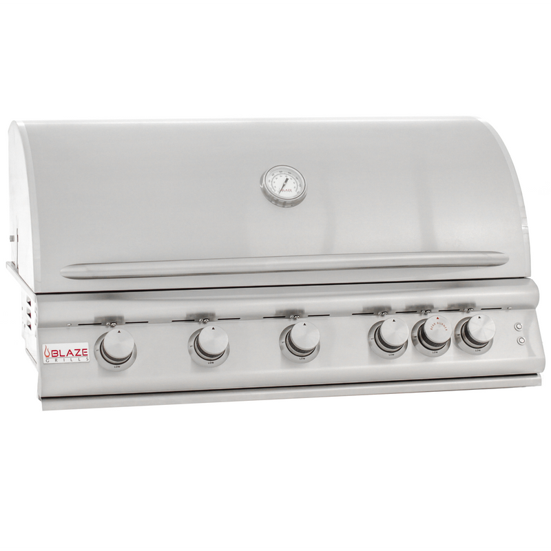 Blaze Grill 40" LTE Gas Grill Liquid Propane, Stainless Steel 5-Burner Natural Gas BBQ for Indoor/Outdoor Use
