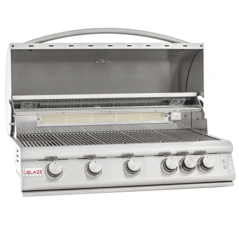 Blaze Grill 40" LTE Gas Grill Natural Gas, Stainless Steel 5-Burner Natural Gas BBQ for Indoor/Outdoor Use