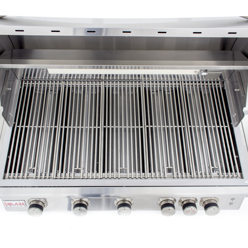 Blaze Grill 40" LTE Gas Grill Natural Gas, Stainless Steel 5-Burner Natural Gas BBQ for Indoor/Outdoor Use