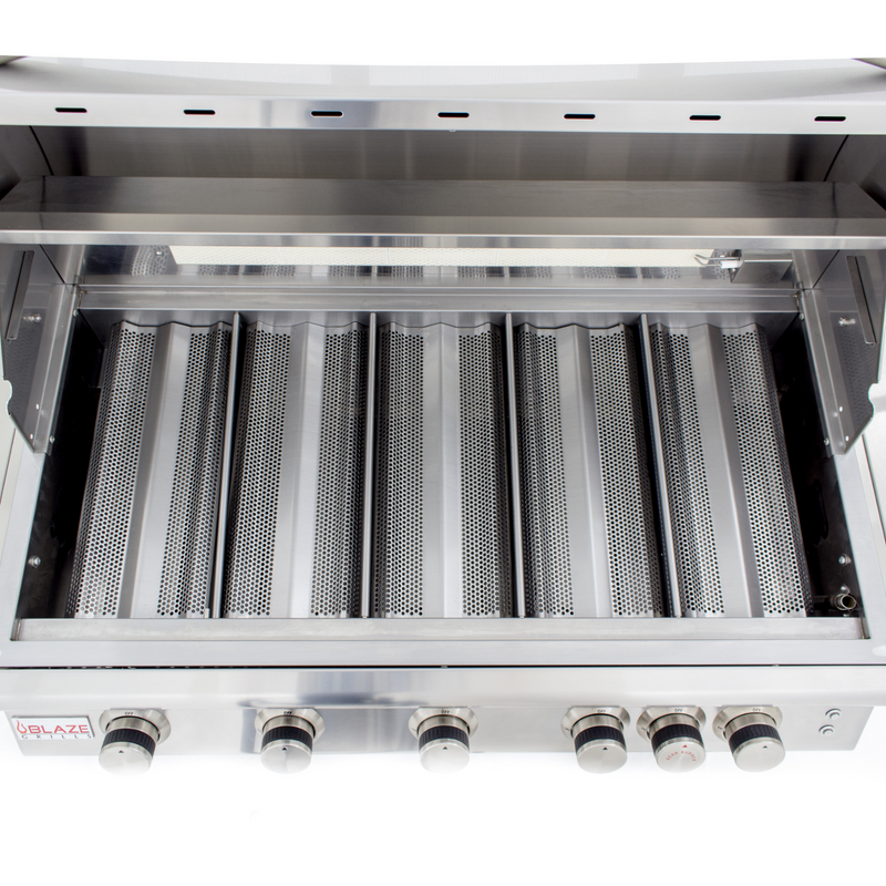 Blaze Grill 40" LTE Gas Grill Natural Gas, Stainless Steel 5-Burner Natural Gas BBQ for Indoor/Outdoor Use