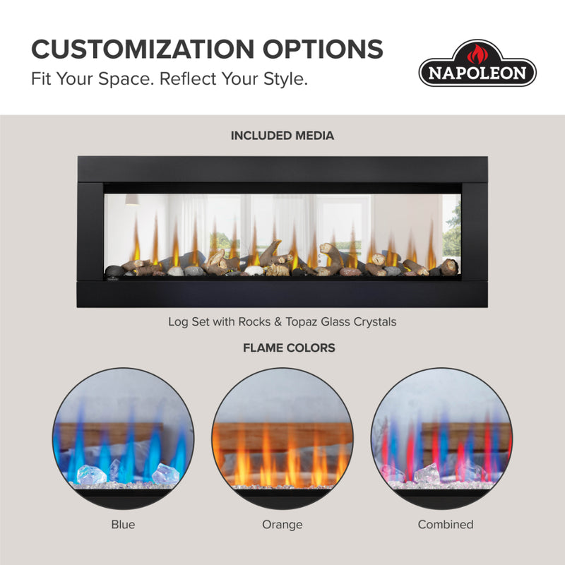 Napoleon CLEARion Elite See-Through Built In Electric Fireplace