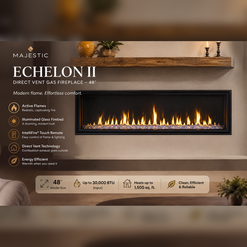 Majestic Echelon II Direct Vent Gas Fireplace