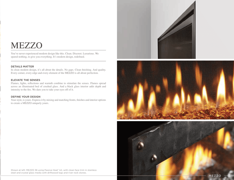 Heat & Glo Mezzo Direct Vent Linear Gas Fireplace
