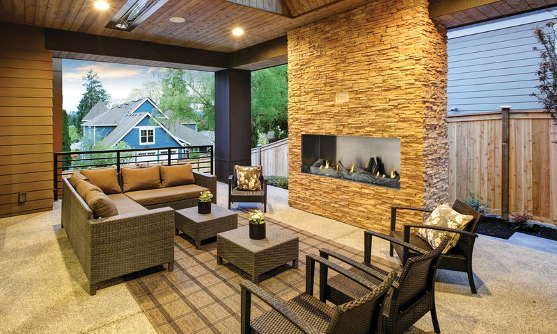 Napoleon Galaxy Built In Outdoor Gas Fireplace