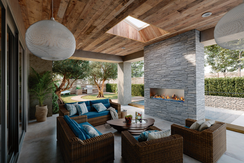 Napoleon Galaxy Built In Outdoor Gas Fireplace