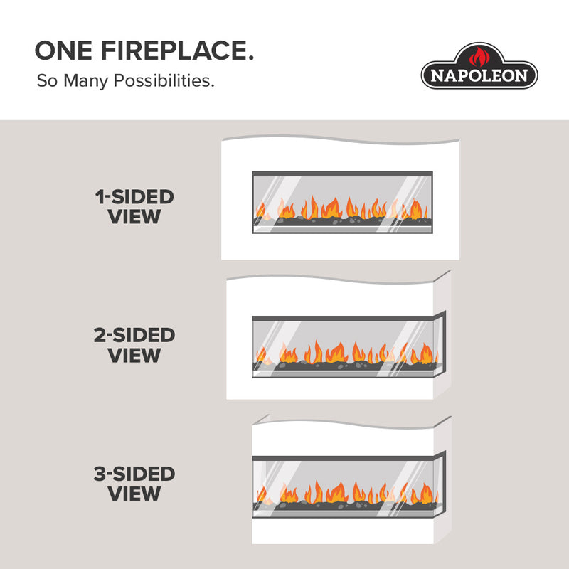 Napoleon Luminex 65" Built In LCD Electric Fireplace