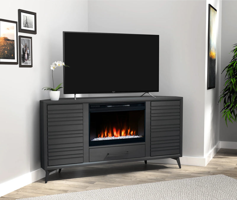 realcozy 64" Malibu Corner Fireplace TV Stand