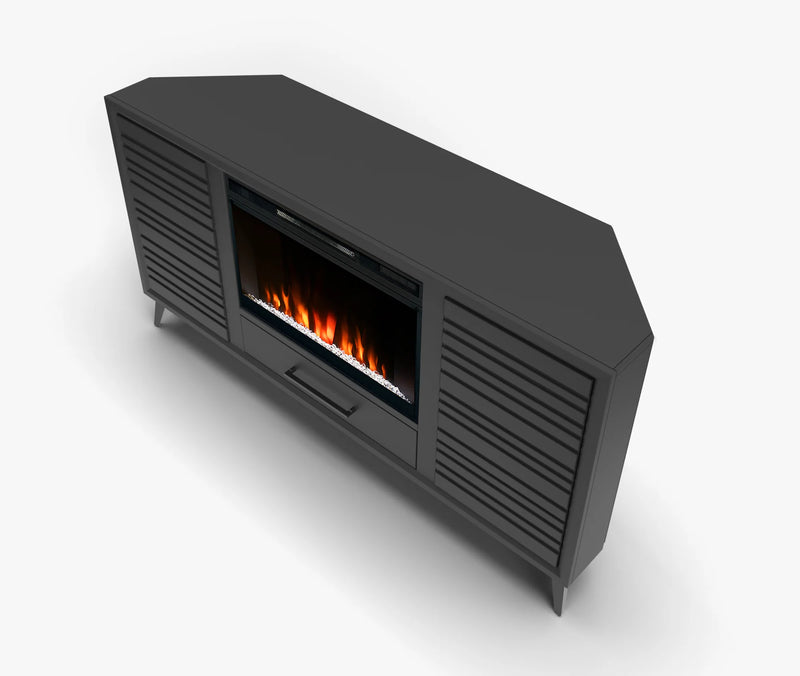 realcozy 64" Malibu Corner Fireplace TV Stand