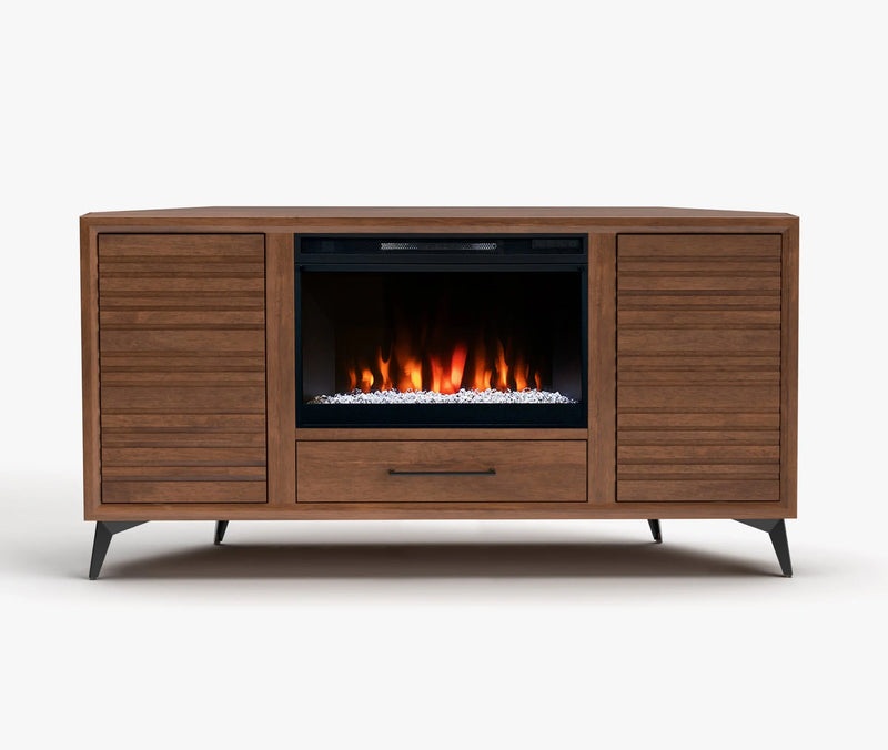 realcozy 64" Malibu Corner Fireplace TV Stand