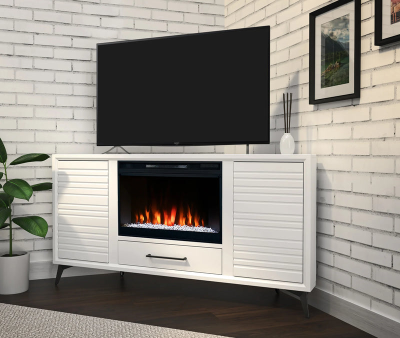 realcozy 64" Malibu Corner Fireplace TV Stand