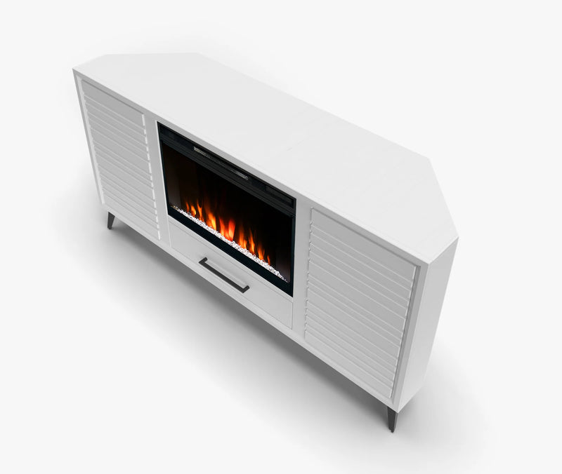 realcozy 64" Malibu Corner Fireplace TV Stand