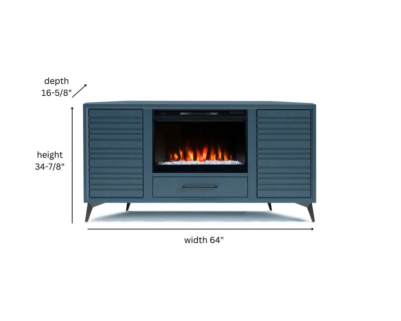 realcozy 64" Malibu Corner Fireplace TV Stand