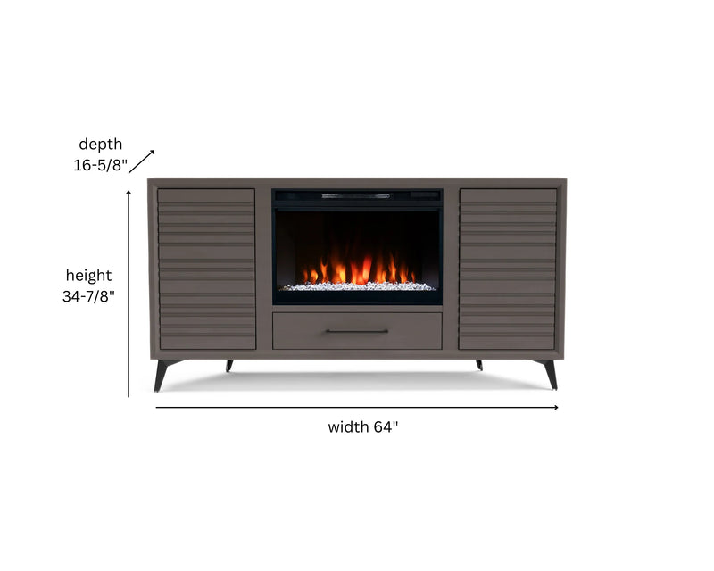 realcozy 64" Malibu Corner Fireplace TV Stand