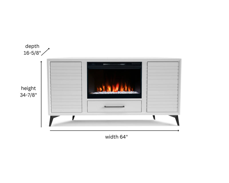 realcozy 64" Malibu Corner Fireplace TV Stand