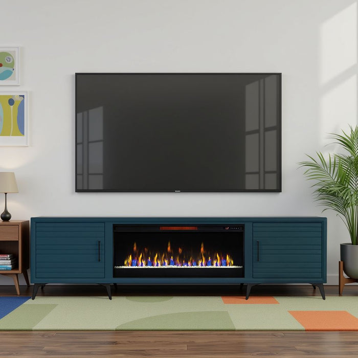 Realcozy Malibu 95" Electric Fireplace TV Stand