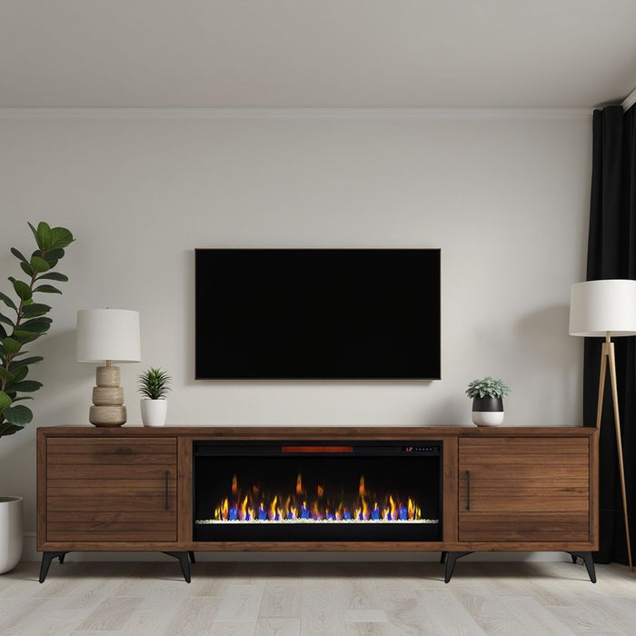Realcozy Malibu 95" Electric Fireplace TV Stand