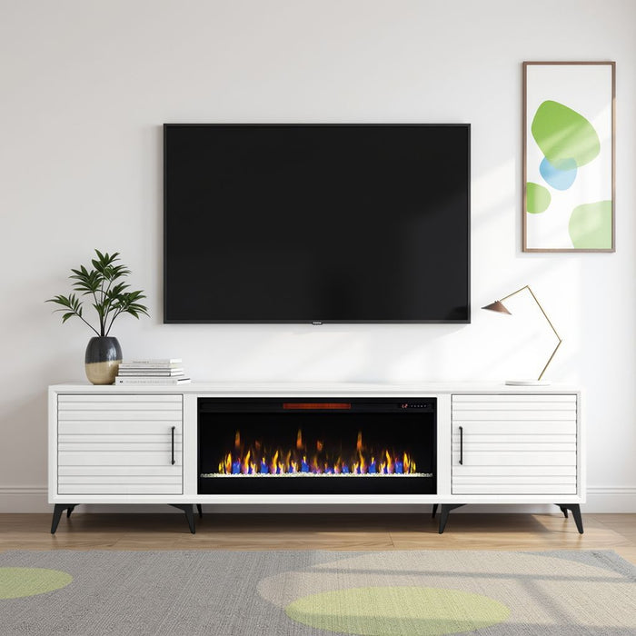 Realcozy Malibu 95" Electric Fireplace TV Stand