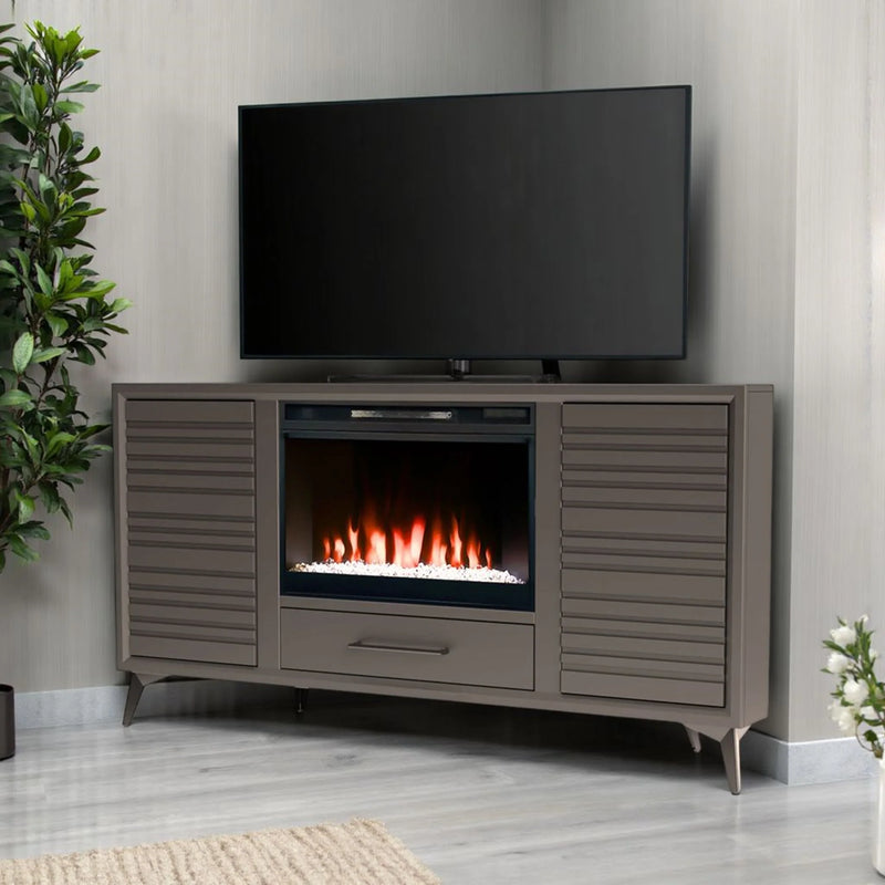 realcozy 64" Malibu Corner Fireplace TV Stand