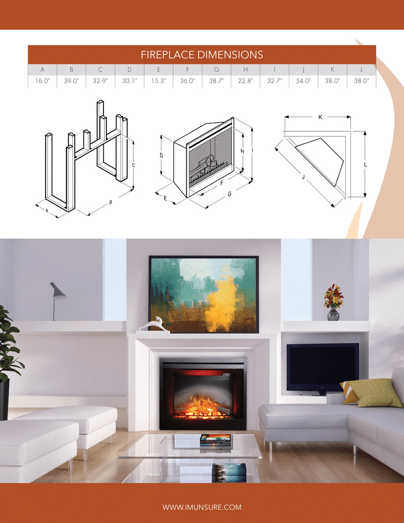 Empire Nexfire 39" Electric Fireplace