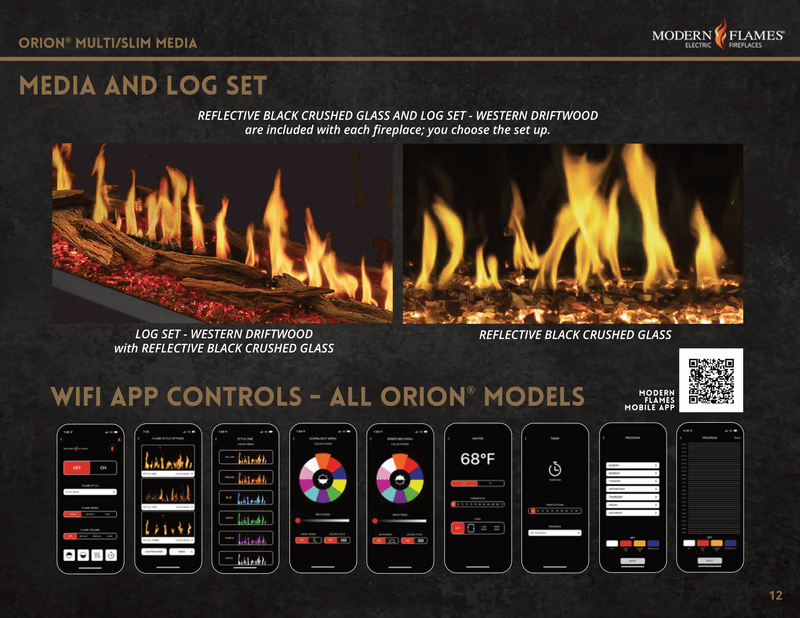 Modern Flames Orion Slim Linear Electric Fireplace