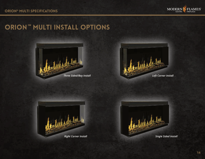 Modern Flames Orion Multi Linear Electric Fireplace