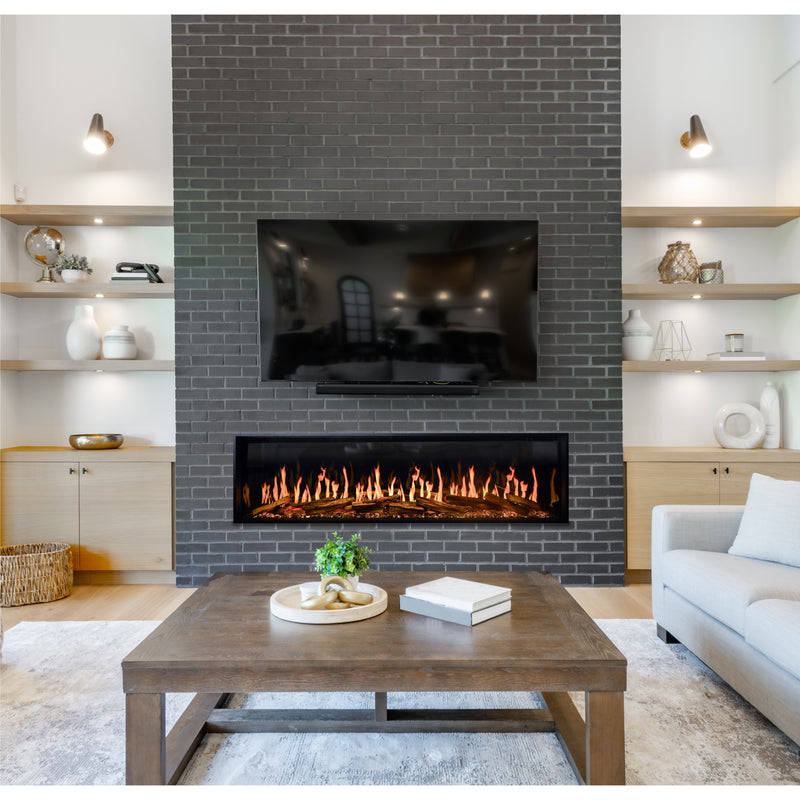 Modern Flames Orion V2 Multi Built In or Wall Mounted Electric Fireplace