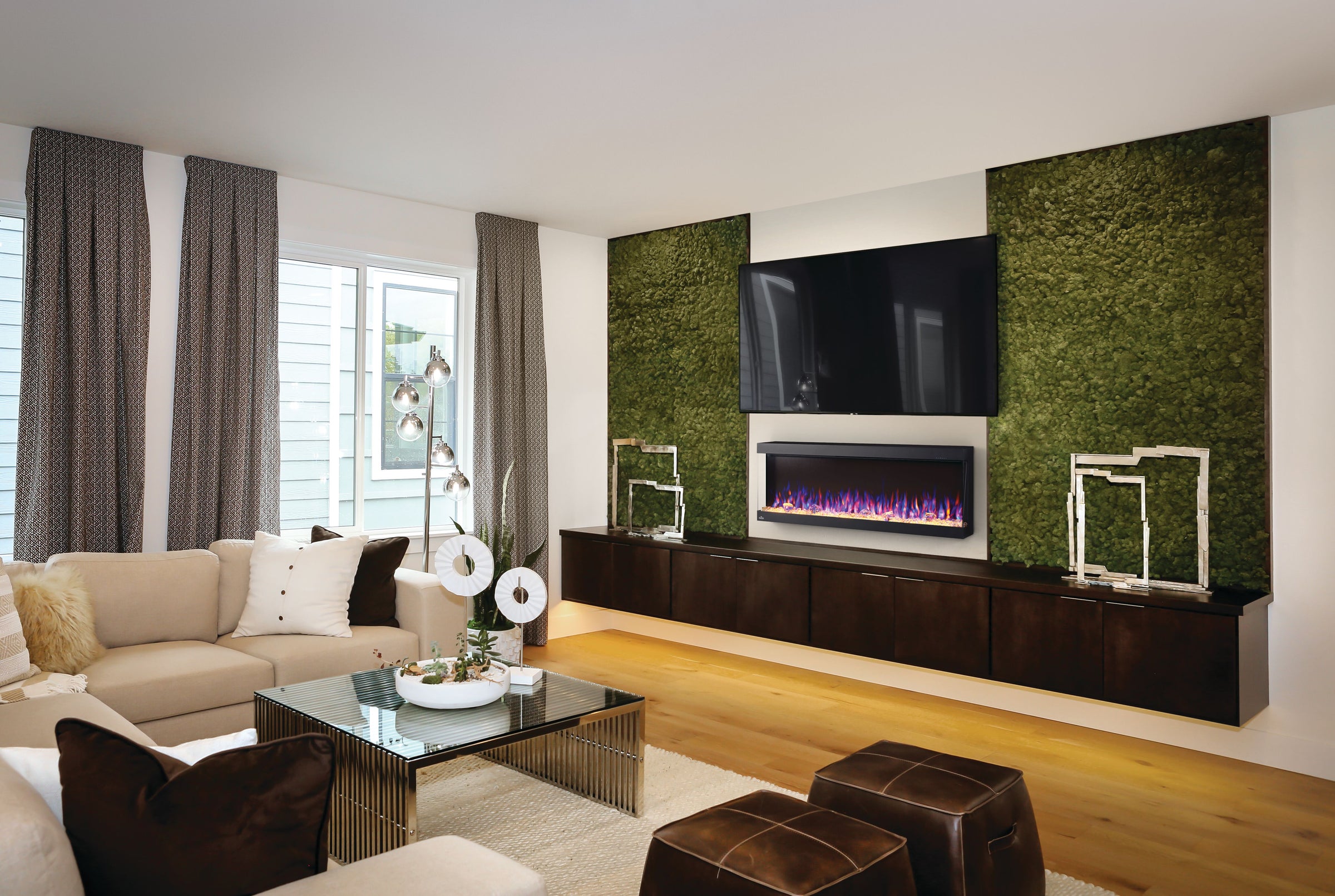Napoleon Trivista Pictura Three-Sided Wall-Mounted Electric Fireplace