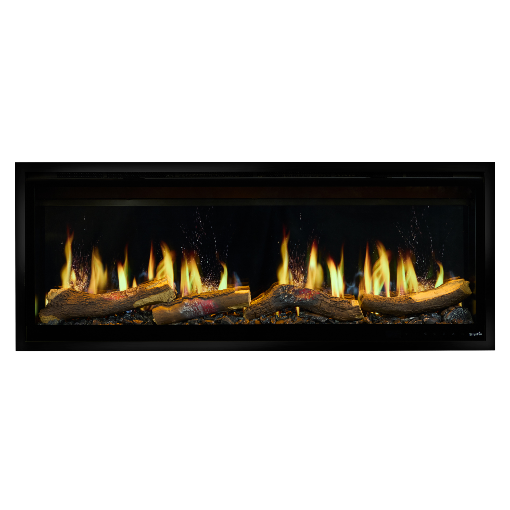SimpliFire Allusion Edge Built In Linear Electric Fireplace