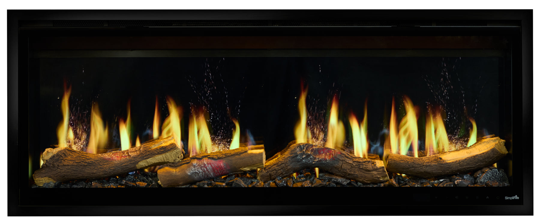 SimpliFire Allusion Edge Built In Linear Electric Fireplace