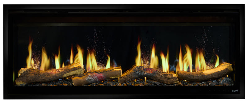 SimpliFire Allusion Edge Built In Linear Electric Fireplace