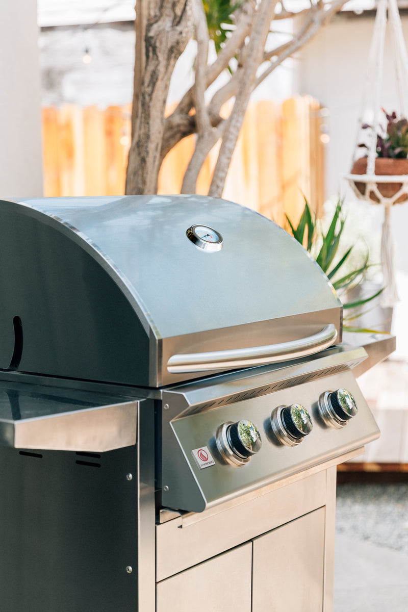 Summerset Sizzler 40-inch Gas BBQ Grill, 5 Cast Stainless Steel Burners, Built-In Premium BBQ Grill SIZ40
