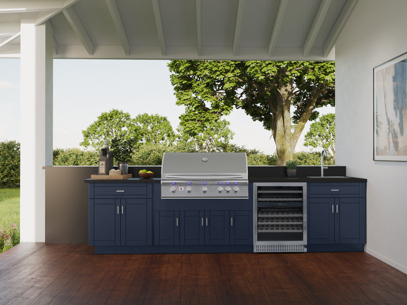 Summerset 40-Inch Built-In Gas Grill Sizzler Pro 5-Burner with Rear Infrared Rotisserie Burner,
