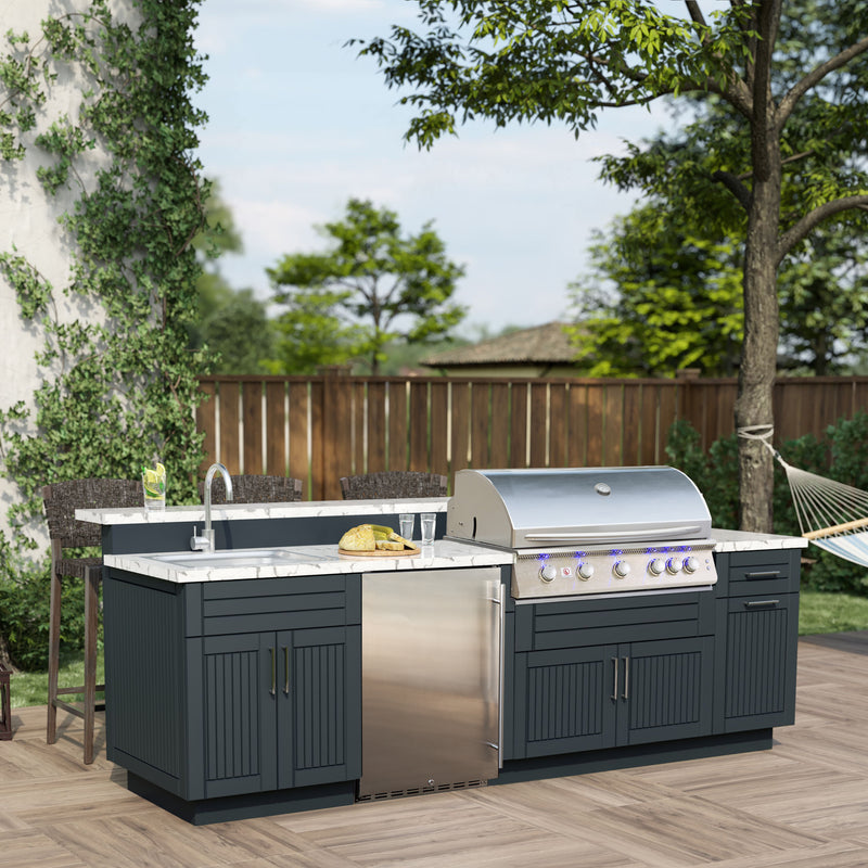 Summerset 40-Inch Built-In Gas Grill Sizzler Pro 5-Burner with Rear Infrared Rotisserie Burner,