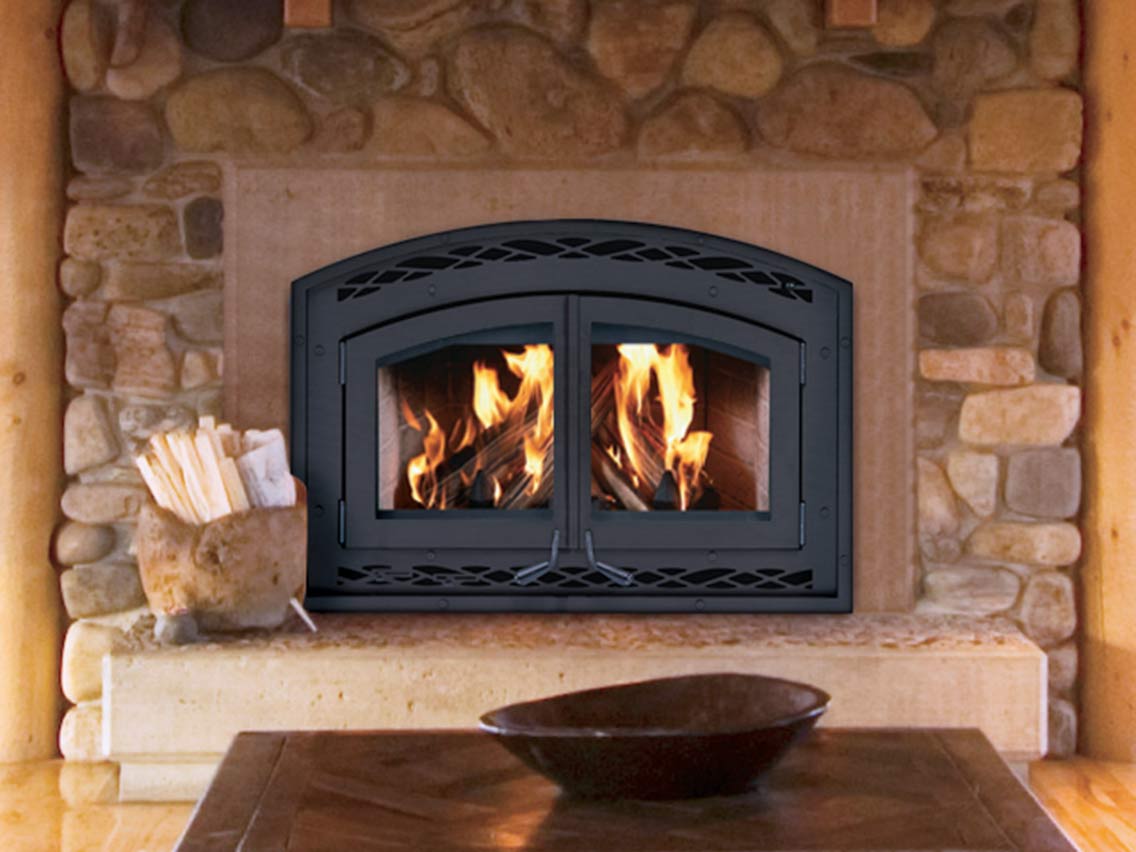 Superior Large Wood Burning Fireplace Insert with Blower