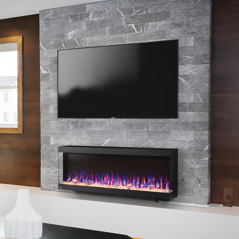 Napoleon Trivista Pictura 3-Sided Wall-Mount Electric Fireplace