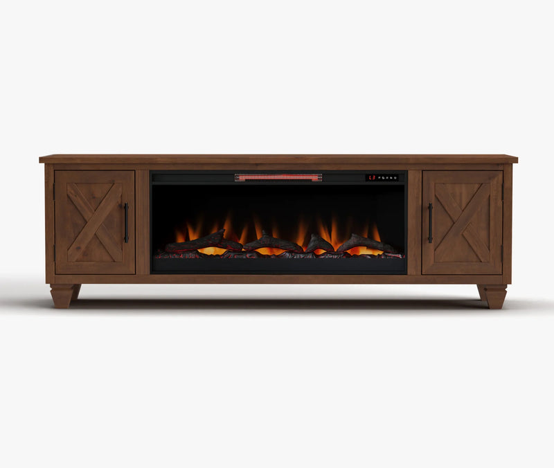Realcozy 78" Liberty Fireplace TV Stand