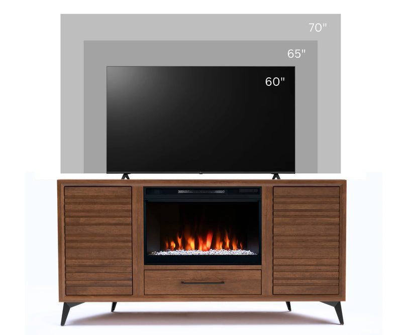 realcozy 64" Malibu Corner Fireplace TV Stand