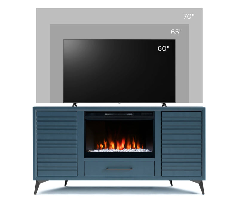 realcozy 64" Malibu Corner Fireplace TV Stand