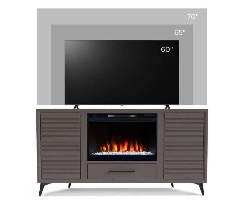 realcozy 64" Malibu Corner Fireplace TV Stand